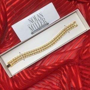 Nolan Miller Jewelry Pave’ Panther Link Bracelet